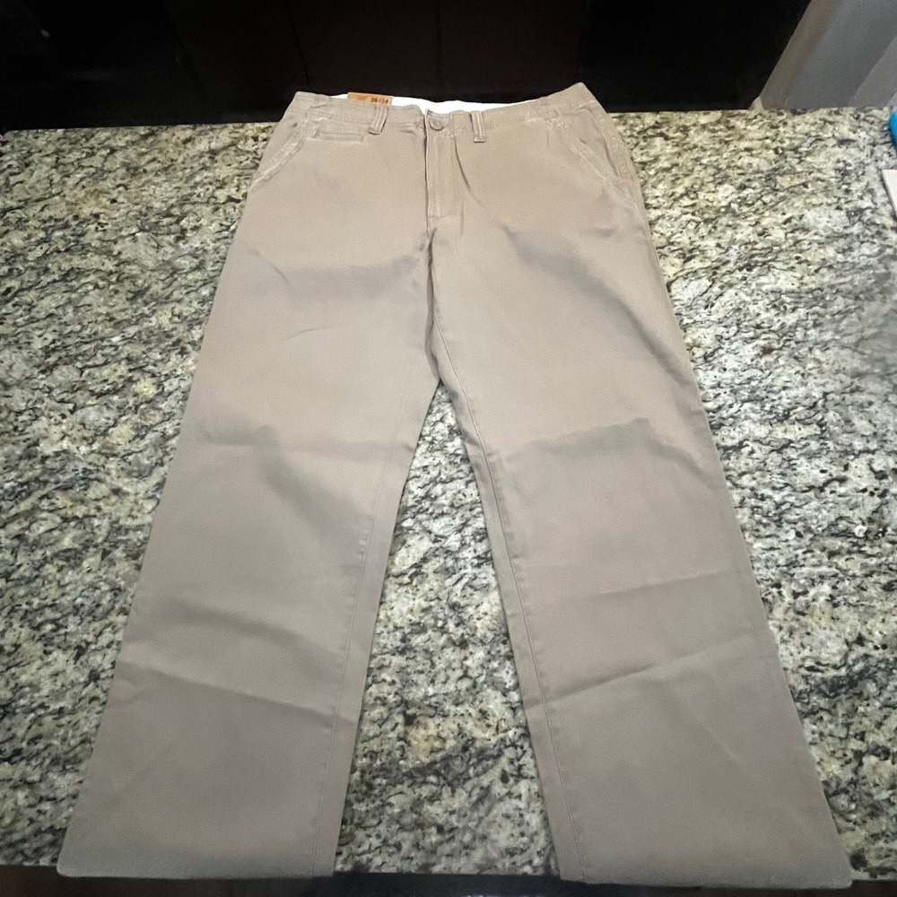 NEW Urban Pipeline Mens 36x34 Coffee Brown Straight Leg Chino Pants